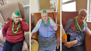 Dukinfield care home Residents celebrate St Patrick